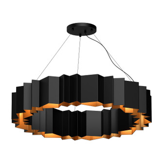 Akira 12 Light Chandelier in Black/Gold (347|CH58040-BK/GD)