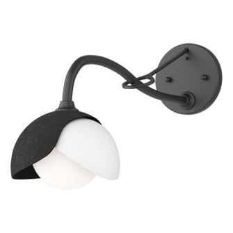 Brooklyn Brooklyn 1-Light Double Shade Long-Arm Sconce in Black (39|201377-SKT-10-02-GG0711)