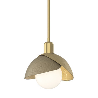 Brooklyn Brooklyn Double Shade Mini Pendant in Modern Brass (39|181183-SKT-MULT-86-84)