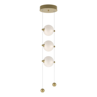 Abacus Abacus 3-Light LED Pendant in Modern Brass (39|139059-LED-STND-86-GG0668)