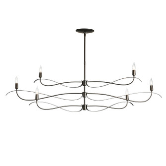 Willow Willow 6-Light Large Chandelier in Dark Smoke (39|136352-SKT-MULT-07)