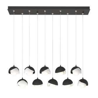 Brooklyn Brooklyn 10-Light Double Shade Pendant in Black (39|131205-SKT-STND-10-02-GG0711)