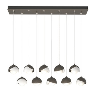 Brooklyn Brooklyn 10-Light Double Shade Pendant in Dark Smoke (39|131205-SKT-STND-07-02-GG0711)