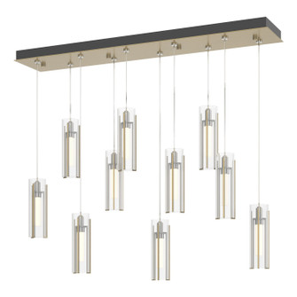 Exos Glass Exos Glass 10-Light Pendant in Ink (39|131204-SKT-LONG-89-GG0065)