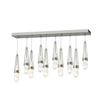 Link Link 10-Light Blown Glass Pendant in Ink (39|131200-SKT-LONG-89-YG0434)