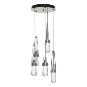 Link Link 5-Light Clear Glass Pendant in Sterling (39|131127-SKT-STND-85-ZM0434)