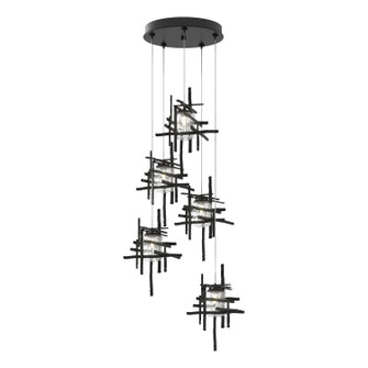 Tura Tura 5-Light Seeded Glass Pendant in Ink (39|131126-SKT-STND-89-II0728)
