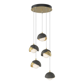 Brooklyn Brooklyn 5-Light Double Shade Pendant in Modern Brass (39|131125-SKT-STND-86-20-GG0711)