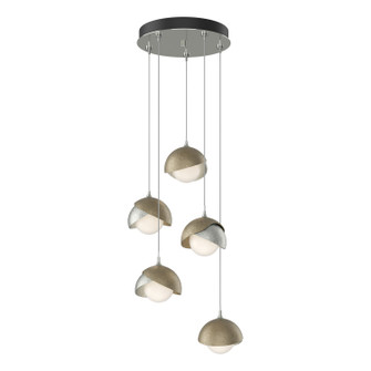 Brooklyn Brooklyn 5-Light Double Shade Pendant in Sterling (39|131125-SKT-STND-85-84-GG0711)