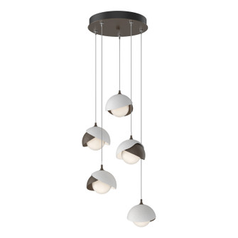 Brooklyn Brooklyn 5-Light Double Shade Pendant in Bronze (39|131125-SKT-STND-05-02-GG0711)