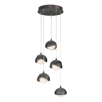 Brooklyn Brooklyn 5-Light Double Shade Pendant in Oil Rubbed Bronze (39|131125-SKT-LONG-14-86-GG0711)