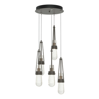 Link Link 5-Light Blown Glass Pendant in Dark Smoke (39|131120-SKT-STND-07-YG0434)
