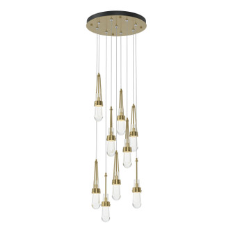 Link Link 9-Light Clear Glass Pendant in White (39|131108-SKT-LONG-02-ZM0434)