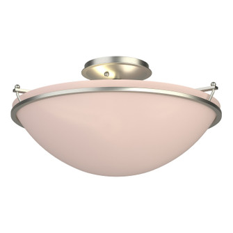 Simple Lines Three Light Semi-Flush Mount in White (39|124304-SKT-02-SS0053)