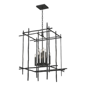 Tura Eight Light Chandelier in Black (39|101317-SKT-10)