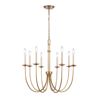 Neville Eight Light Chandelier in Natural Brass (45|89718/8)