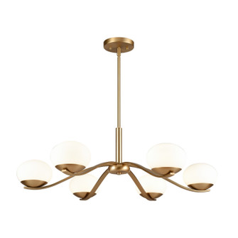 Wallace LED Chandelier in Brushed Gold (45|81737/LED)