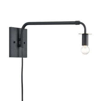 Milla One Light Wall Sconce in Charcoal Black (45|52221/1)