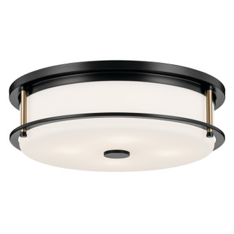 Brit Four Light Flush Mount in Black (12|52597BKCPZ)