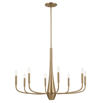 Deela Eight Light Chandelier in Champagne Bronze (12|52526CPZ)