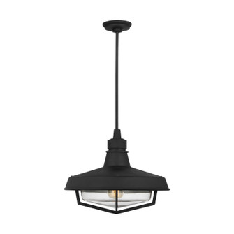 Hollis One Light Outdoor Pendant in Textured Black (454|TO1021TXB)