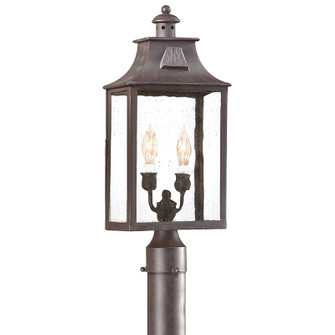 Newton Two Light Post Lantern in Soft Off Black (67|P9003-SFB)