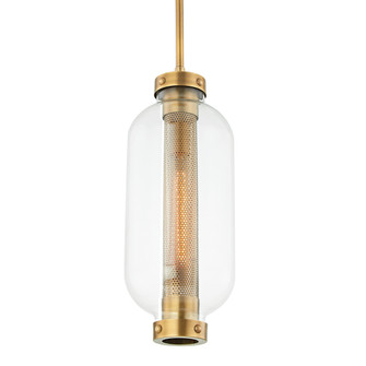 Atwater One Light Hanging Lantern in Patina Brass (67|F7037-PBR)
