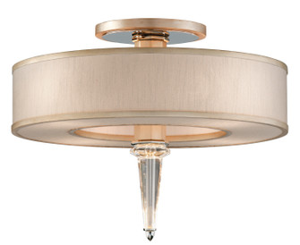 Harlow LED Semi Flush Mount in Warm Silver Leaf (68|166-34-WSL/SS)