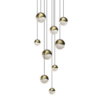 Grapes LED Pendant in Brass Finish (69|2916.14-AST)