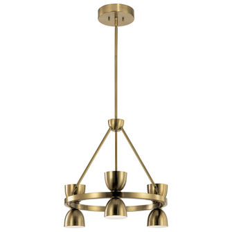 Baland LED Chandelier in Brushed Natural Brass (12|52417BNBLED)