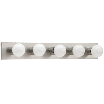 Center Stage Five Light Wall / Bath in Brushed Stainless (1|4735-98)