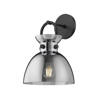 Waldo One Light Wall Sconce in Matte Black/Smoked (452|WV411809MBSM)