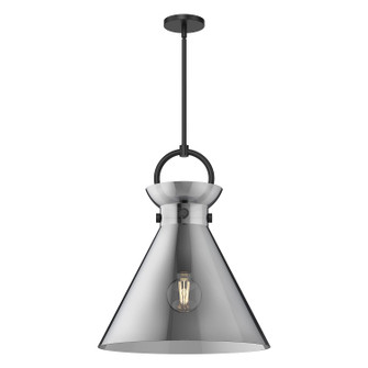 Emerson One Light Pendant in Matte Black/Smoked Glass (452|PD412518MBSM)