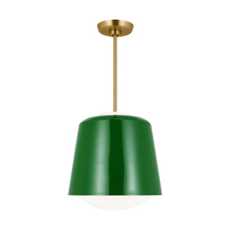 Draper One Light Pendant in Green (454|KSP1141GRN)