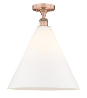 Edison One Light Semi-Flush Mount in Antique Copper (405|616-1F-AC-GBC-161)