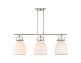 Downtown Urban Three Light Island Pendant in Satin Nickel (405|410-3I-SN-G412-10WH)