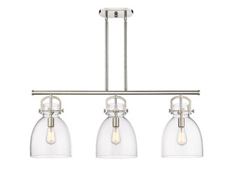 Downtown Urban Three Light Island Pendant in Polished Nickel (405|410-3I-PN-G412-10CL)