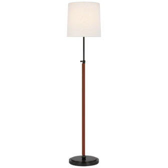 Bryant Wrapped LED Floor Lamp in Bronze and Saddle Leather (268|TOB 1580BZ/SDL-L)