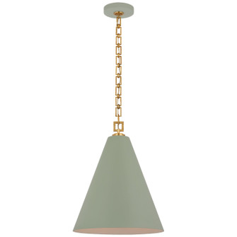 Theo LED Pendant in Celadon and Gild (268|JN 5322CEL/G)