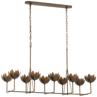 Alberto LED Linear Chandelier in Antique Bronze Leaf (268|JN 5313ABL)