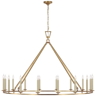 Darlana Ring LED Chandelier in Antique-Burnished Brass (268|CHC 5275AB)