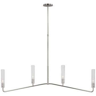 Casoria LED Linear Chandelier in Polished Nickel (268|ARN 5510PN-CG)