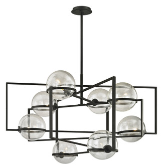 Elliot Eight Light Chandelier in Textured Black (67|F6228-TBK)