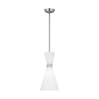 Belcarra One Light Pendant in Brushed Steel (454|DJP1101BS)