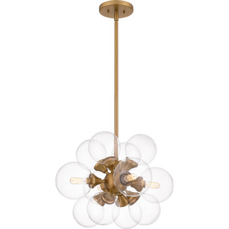 Glinda Four Light Pendant in Brushed Weathered Brass (10|GLI2820BWS)