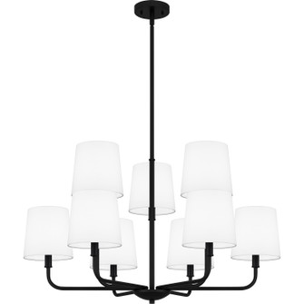 Gallagher Nine Light Chandelier in Matte Black (10|GGR5032MBK)