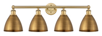 Edison Four Light Bath Vanity in Brushed Brass (405|616-4W-BB-MBD-75-BB)