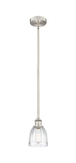 Edison One Light Mini Pendant in Brushed Satin Nickel (405|616-1S-SN-G442)