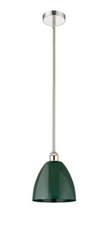 Edison One Light Mini Pendant in Polished Nickel (405|616-1S-PN-MBD-9-GR)