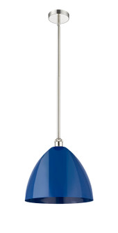 Edison One Light Mini Pendant in Polished Nickel (405|616-1S-PN-MBD-16-BL)